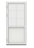 Original Alu 100, altandörr med fyllning utsida stängd SP3:1